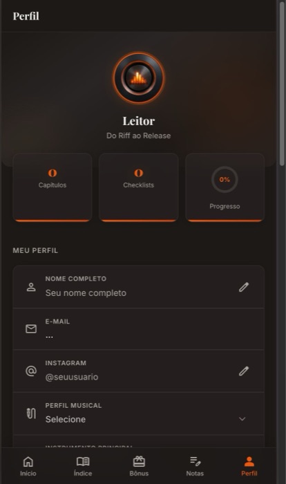 App Do Riff ao Release · perfil